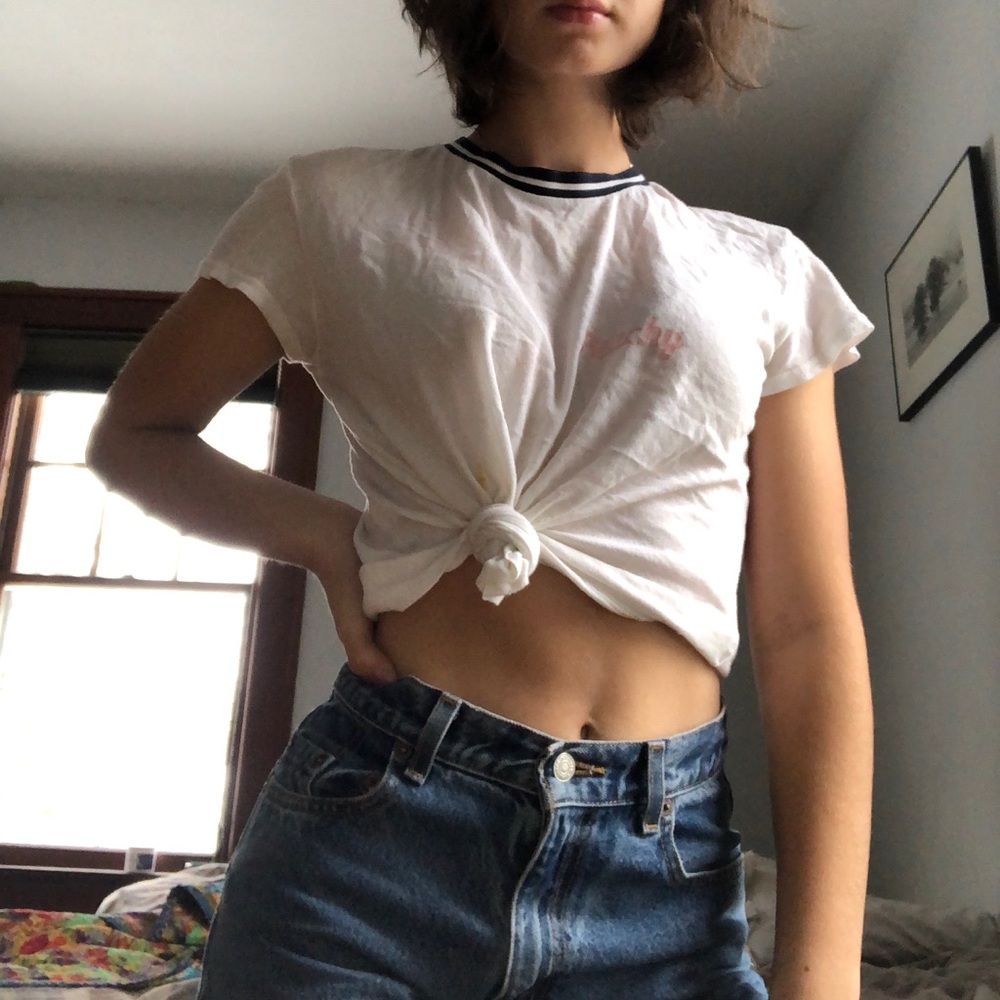 🌈peachy brandy tee